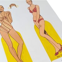 1995 Great Fashion Designs of the Seventies Paper Dolls, Tom Tierney, Complete Set, Vintage Paper Dolls, Gift for Collector