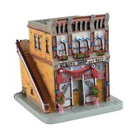 Vintage Liberty Falls Village Figurines, 7 Piece Set, Barber Shop, Firehouse, Shops, Courthouse, Collectible Miniatures, Gift for Collector