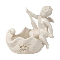 Vintage Lenwile Ardalt Porcelain Cherub Trinket Dish | Angel Planter | Small Ring Dish | Vanity Decor | Gift for Collector