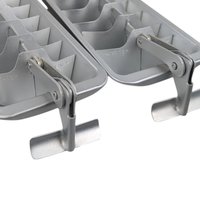 Pair of Aluminum Ice Cube Trays, Vintage Kitchenware, Functional Ice Trays, Classic Refrigerator Accessory, Gift for Home Bar Enthusiasts