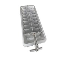 Pair of Aluminum Ice Cube Trays, Vintage Kitchenware, Functional Ice Trays, Classic Refrigerator Accessory, Gift for Home Bar Enthusiasts