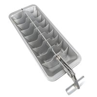 Pair of Aluminum Ice Cube Trays, Vintage Kitchenware, Functional Ice Trays, Classic Refrigerator Accessory, Gift for Home Bar Enthusiasts