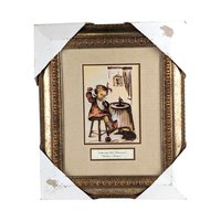 Vintage Hummel Prints Set, 1981 Framed Hummel Art, Honey Lovers, Mother's Helper, Little Bookkeeper, Collectible Hummel