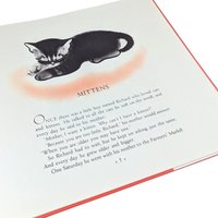 Vintage 1998 Mittens Book by Clare Turley Newberry, Caldecott Honor, Hardcover Children's Book, Cat Lover Gift
