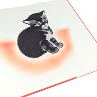 Vintage 1998 Mittens Book by Clare Turley Newberry, Caldecott Honor, Hardcover Children's Book, Cat Lover Gift