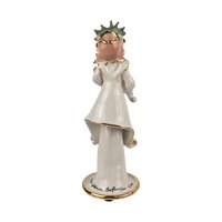 2001 Blue Sky Clayworks Heather Goldminc "Harmony" Candle Holder, Vintage Ceramic Figurine, Home Accent
