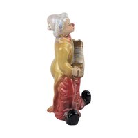 Vintage Accordion Playing Clown Figurine, Ceramic Musical Instrument Clown, Collectible Figurine, 6.5"