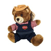 Vintage Teddy Bear Pair, America Wego Denim Bear, 1985 Dakin Del Monte Bear, Collectible Plush Toys, Gift for Kids