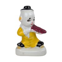 Vintage Ceramic Clown Band Figurines, Set of 3, Musical Clowns, Collectible Clown Decor, Made in China