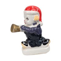 Vintage Ceramic Clown Band Figurines, Set of 3, Musical Clowns, Collectible Clown Decor, Made in China
