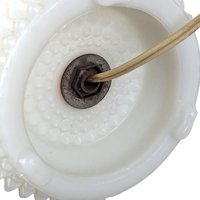 Vintage Pair of Milk Glass Lamps | Mid-Century Modern Lamps | Hobnail Milk Glass | Bedroom Lamps | Nightstand Lamps