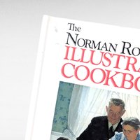 Vintage 2003 The Norman Rockwell Illustrated Cookbook, Hardcover Art Book, Classic American Recipes, Holiday Cooking, Thanksgiving Host Gift