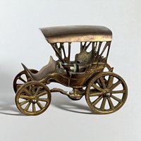 Vintage Metal Carriage Music Box, Collectible Figurine, Antique Decor, Gift for Music Lover, Victorian Era Style