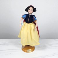 Vintage Franklin Mint Ashton Drake Snow White Porcelain Doll | Disney Collectible | 13" Doll with Stand