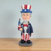 Vintage The Outfield Uncle Sam Wobble Doll, Patriotic Decor, Americana Figurine, Collectible Doll,  Hand-Painted, Unique Gift