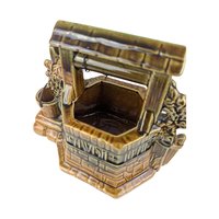 Vintage McCoy Wishing Well Planter, Ceramic Flower Pot, 7 Inch Height, Unique Garden Decor, Collectible Pottery, Gift for Gardener