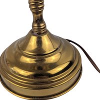 Vintage Double Brass Table Lamp, 16 Inch Height, Dual Light Desk Lamp, Antique Style Lighting, Unique Home Decor, Gift for Reader