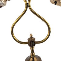 Vintage Double Brass Table Lamp, 16 Inch Height, Dual Light Desk Lamp, Antique Style Lighting, Unique Home Decor, Gift for Reader