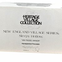 Vintage Dept 56 Van Tassel Manor - Sleepy Hollow - New England Village #5954-4 - Lighted Porcelain House