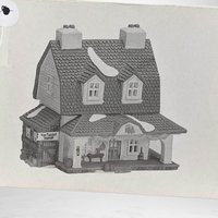 Vintage Dept 56 Van Tassel Manor - Sleepy Hollow - New England Village #5954-4 - Lighted Porcelain House