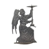 Vintage Pewter Angel Candle Holder, Kneeling Angel Figurine, Religious Decor, Candle Holder, Home Decor, Vintage Home Accent, Unique Gift