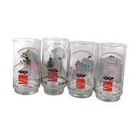 1982 Coca Cola Holly Hobbie Christmas Glasses: Vintage Collectible Set