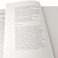 Vintage Marianne Moore: Complete Poems, 1967 Hardcover with Dust Jacket