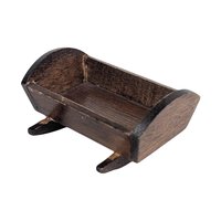 Vintage Dollhouse Nursery Set: 1950s Renwal Playpen, Wooden Cradle, Miniature Babies