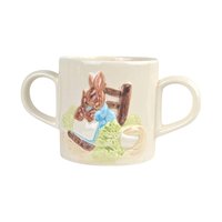 Vintage Beatrix Potter Mrs. Rabbit Ceramic Cup: 1987 Schmid Nursery Decor