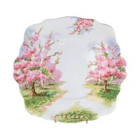 Vintage Royal Albert Cake Plate Set: Blossom Time Bone China