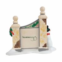 Vintage Dept 56 Village Accessories, Snowman Sign, Well & Cross Set, Hand Painted Porcelain, Christmas Village Decor, Holiday Gift