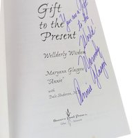 2002 Signed Wellderly Wisdom Book, Maryann Glasgow Softcover, Gift to the Present, Signed Author Copy, Inspirational Reading