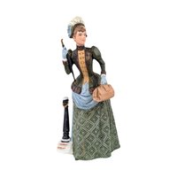 1987 Avon Mrs. Albee Presidents Club Figurine, Ceramic Green Dress, Avon Representative Award, Vintage Collectible, 9.5 Inch Height