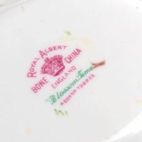 Vintage Royal Albert Blossom Time Square Cake Plate & Sweet Meat Dish | Bone China Serving Set | English Countryside Decor