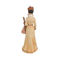 1981 Avon Mrs. Albee Award Figurine, Vintage Avon Collectible, Woman in Orange Dress, Sales Achievement Award, Ceramic Figurine