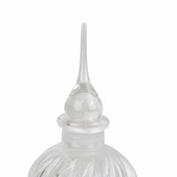 Vintage Clear Glass Perfume Bottle, Swirled Design, Decorative Bottle, Gift for Her, Vanity Decor, Collectible Perfume Bottle