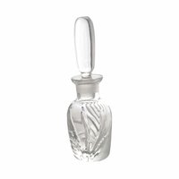 Vintage Lenox Windswept Clear Glass Perfume Bottle with Stopper, 5.25" Height, Elegant Vanity Decor, Gift for Her