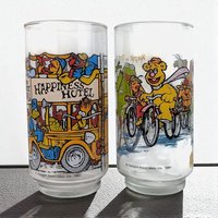 Vintage 1981 Muppets Caper Glasses: McDonald's Movie Promo Tumblers