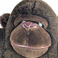Vintage 1988 Dakin Gorilla Plush, Brown Ape Stuffed Animal, 80s Jungle Animal Toy, Soft Sculpture, Nursery Room Decor, Collector Toy Gorilla