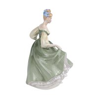 Vintage Royal Doulton Fair Lady Figurine, HN2193, Green Dress, Collectible Porcelain, Gift for Collector, Elegant Home Decor