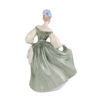 Vintage Royal Doulton Fair Lady Figurine, HN2193, Green Dress, Collectible Porcelain, Gift for Collector, Elegant Home Decor