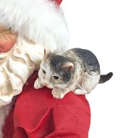 1998 Clothique Possible Dreams Santa Figure, Sitting with Book, Collectible Santa Claus, Holiday Gift, Possible Dreams Santa