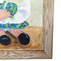 1973 Vintage Raggedy Ann Painting | Framed Artwork | Mouse | Harriet Ellis | Collectible
