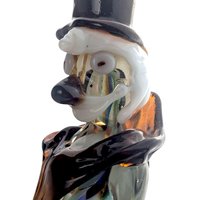Vintage Art Glass Clown, Handblown Glass Clown, Collectible Glass Figurine, Clown Decor, Art Glass Sculpture, Whimsical Clown, Glass Art