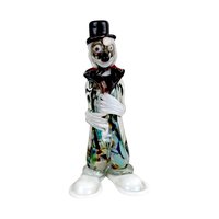 Vintage Art Glass Clown, Handblown Glass Clown, Collectible Glass Figurine, Clown Decor, Art Glass Sculpture, Whimsical Clown, Glass Art