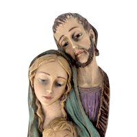 Vintage Roman Holy Family Wall Hanging, Religious Resin Art, Catholic Home Decor, Gift for Christian, Inspirational Wall Art