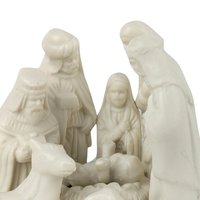 1998 Hermitage Pottery Nativity Figurine, Jade Porcelain Christmas Decor, Vintage Holiday Gift
