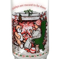 1982 Coca Cola Holly Hobbie Christmas Glasses, Vintage Set of 3, Holiday Drinkware, Collectible Coca Cola Glasses, Gift for Nostalgia Lovers