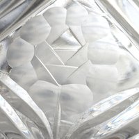 Vintage Crystal Candy Bowl with Lid, 10"H, Diamond Pattern Glass, Footed Bowl, Home Decor, Hostess Gift, Candy Jar