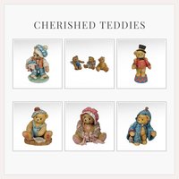 Vintage Cherished Teddies Figurine Lot, Angel Bears, Collectible Teddy Bears, Gift for Collector